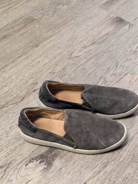 UGG  Gray Suede Slip-On Loafers